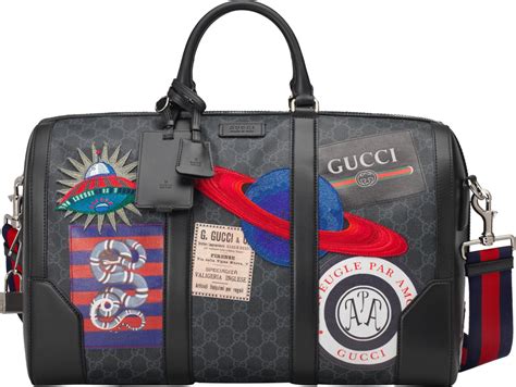 gucci duffle bag patches|Gucci duffle bag for cheap.